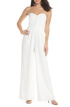 Women's Joanna August Aretha Strapless Jumpsuit - White