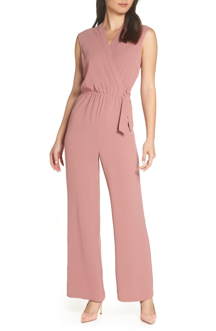 Women's Chelsea28 Faux Wrap Jumpsuit - Purple
