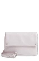 Treasure & Bond Harper Glazed Leather Crossbody Bag - Grey