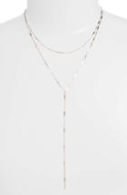 Women's Argento Vivo Mirror Bar Layered Y-necklace