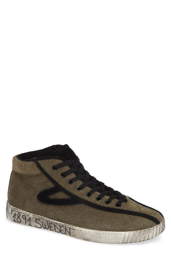 Men's Tretorn Nylite Hi 21 High Top Sneaker M - Green