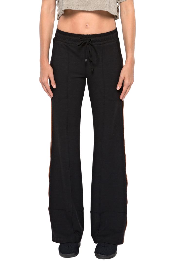 Women's Koral Haze Daze Cutout Glitter Stripe Pants - Black