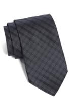 Men's John Varvatos Star Usa Plaid Silk Tie, Size - Black