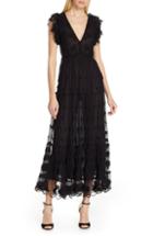 Women's Ulla Johnson Fifi Embroidered Tulle Maxi Dress
