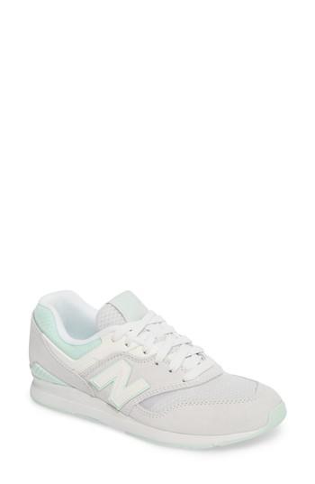 Women's New Balance Leather 697 Sneaker .5 B - Blue