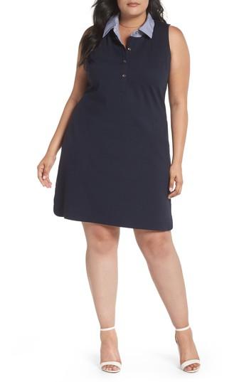 Women's 1901 Poplin Collar Knit Dress