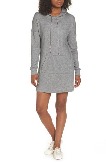 Women's Beyond Yoga Hood Times Sweatshirt Dress - Grey