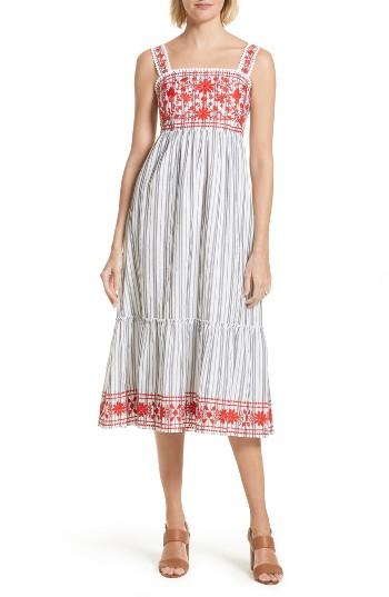 Women's Kate Spade New York Embroidered Sundress - White