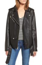 Women's Levi's Oversize Faux Leather Moto Jacket - Black