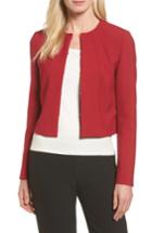 Women's Boss Jenisa Ponte Knit Crop Jacket R - Red