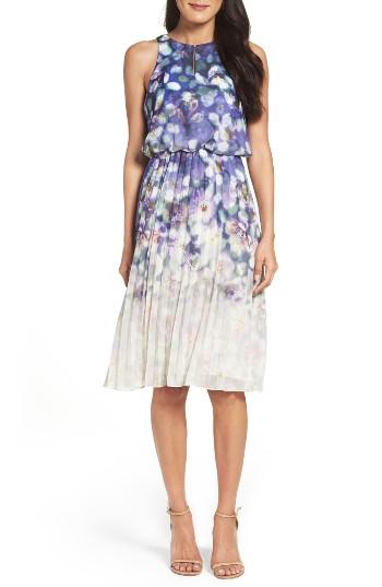 Women's Adrianna Papell Fading Splendor Blouson Dress
