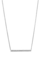 Women's Bony Levy Prism Short Bar Gold & Diamond Necklace (nordstrom Exclusive)