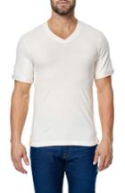 Men's Maceoo V-neck Stretch T-shirt (l) - White