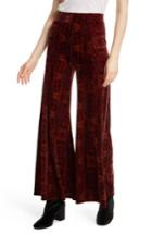 Women's Free People Lovin' Feeling Velvet Wide Leg Pants