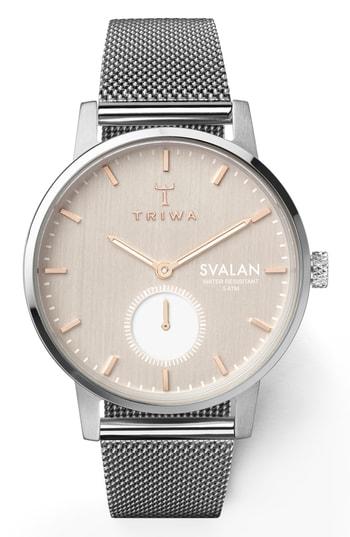 Women's Triwa Blush Svalan Mesh Strap Watch, 34mm