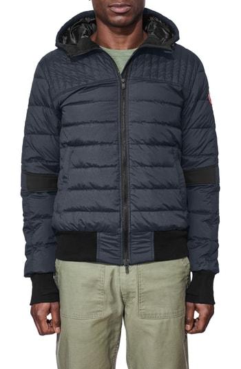 Men's Canada Goose Cabri Hooded Slim Fit Down Jacket - Blue