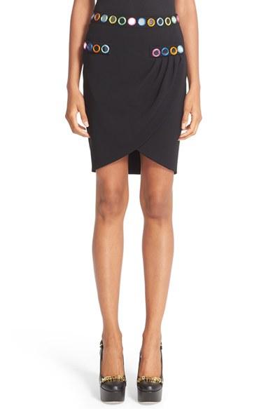 Women's Moschino Mirror Embroidered Tulip Skirt