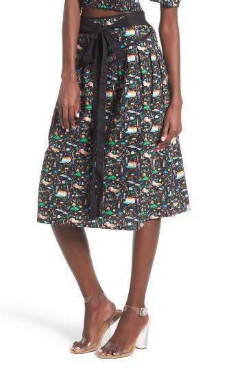 Women's Rachel Antonoff Megan Cotton Midi Skirt