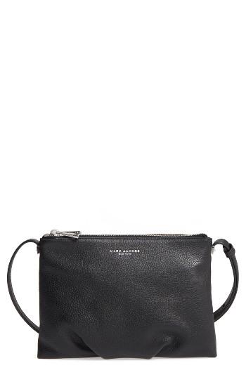Marc Jacobs The Standard Leather Crossbody Bag - Black