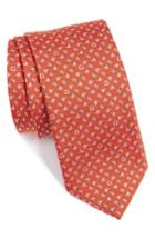 Men's Salvatore Ferragamo Gancio Sail Woven Silk Tie