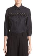 Women's Noir Kei Ninomiya Flower Motif Broadcloth Blouse