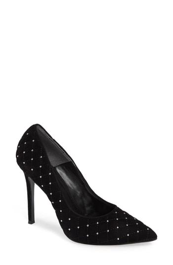 Women's Charles David Castle Studded Pump M - Black