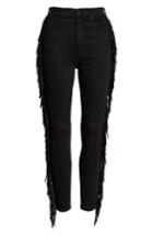 Women's Mother The Swooner High Waist Side Fringe Ankle Skinny Jeans