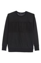 Women's True Religion Brand Jeans Embossed Mesh Top - Black