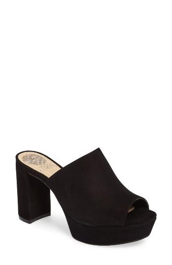 Women's Vince Camuto Basilia Platform Mule M - Black