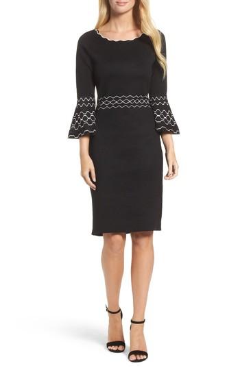 Women's Gabby Skye Border Print Sheath Dress
