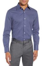 Men's Bonobos Arran Dot Slim Fit Stretch Cotton Shirt 34 - Blue