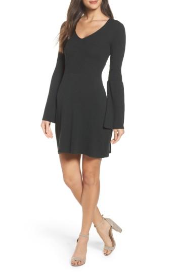 Women's French Connection Virgie Knits Bell Sleeve Dress - Green