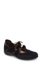 Women's Naot Timu Ghillie Lace Flat Us / 35eu - Blue