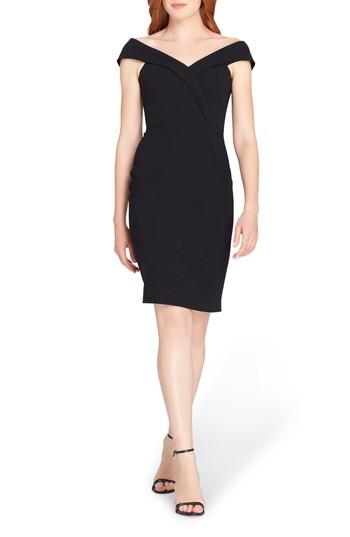 Women's Tahari Portrait Collar Sheath Dress - Black