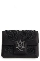 Alexander Mcqueen Mini Insignia Calfskin Leather Shoulder Bag -