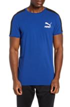 Men's Puma Classics Slim T7 T-shirt - Blue