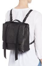 Allsaints Vincent Leather Backpack - Grey