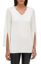 Women's Lafayette 148 New York Sequin Embellished Cotton Blend Tunic - White