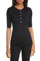 Women's Tory Burch Ribbed Cotton & Cashmere Henley