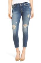 Women's 7 For All Mankind The High Waist Ankle Skinny Destroyed Jeans
