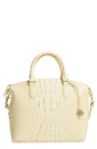 Brahmin 'medium Duxbury' Croc Embossed Leather Satchel - Yellow