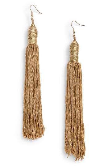 Women's Bp. Fabric Tassel Shoulder Duster Earrings