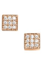 Women's Ginette Ny Mini Diamond Ever Stud Earrings