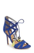 Women's Sam Edelman 'azela' Tassel Lace-up Sandal M - Blue