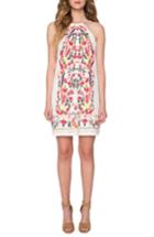 Women's Willow & Clay Embroidered Cotton Minidress - Coral