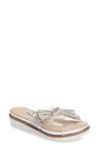 Women's Nina Garda Bow Slide .5 M - Metallic