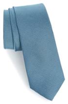 Men's Calibrate Eternity Unsolid Solid Silk Skinny Tie, Size - Blue/green