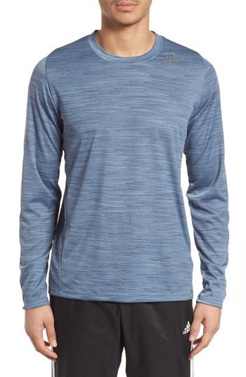 Men's Adidas Ultimate Tech Long Sleeve T-shirt - Blue