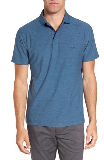 Men's Rodd & Gunn Taylors Lake Stripe Jersey Polo, Size - Blue