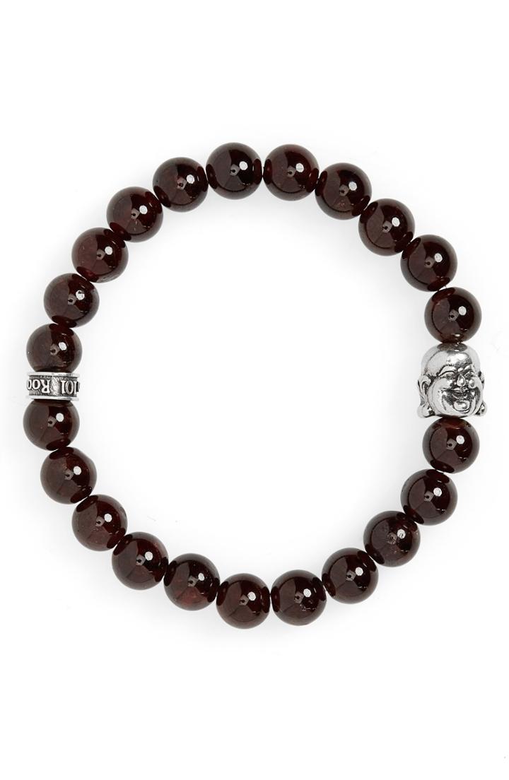 Men's Room101 Garnet Bead Bracelet